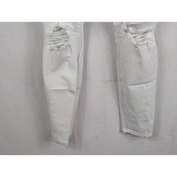 Joe's Jeans Nadeen Skinny Ankle Distressed Jeans White Women's Size 27 - Picture 4 of 13